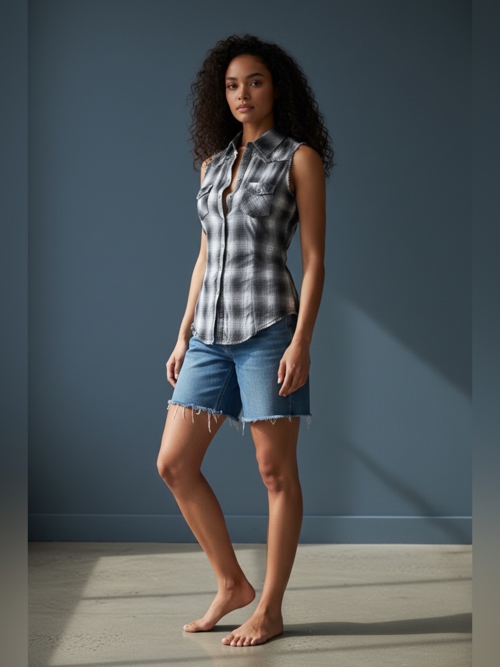 Guess 2010 Sleeveless Button Up NWT